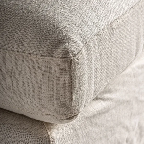 Chaise longue blanca de 2 plazas Kemence - Imagen 5