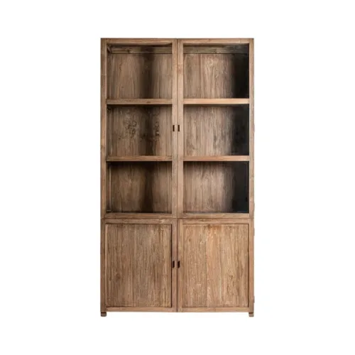 Vitrina de madera de teca reciclada Nysted