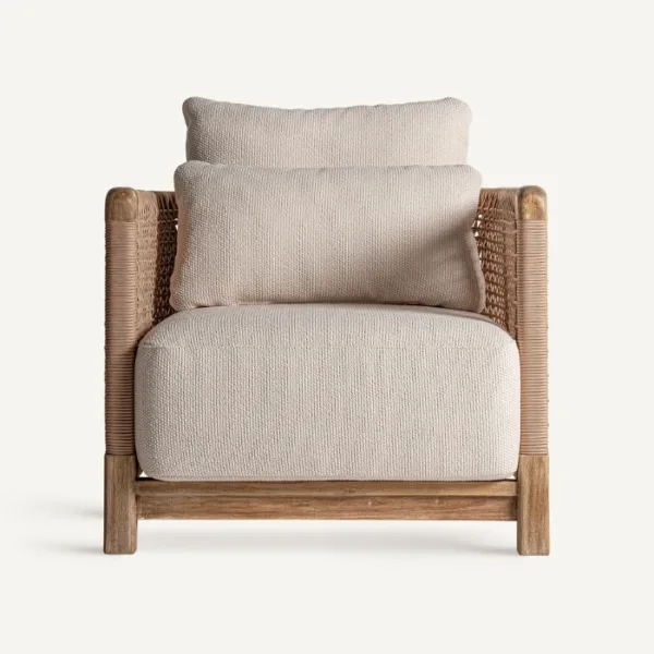 Sillón de exterior de teca y cuerda Trena - Imagen 2