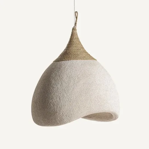 Lámpara colgante de yute y resina Nyland