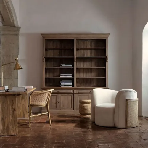 Reposapiés de madera de mango Vouxell