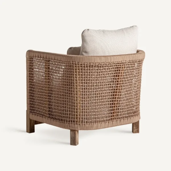 Sillón de exterior de teca y cuerda Trena - Imagen 4