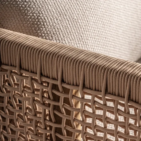 Sillón de exterior de teca y cuerda Trena - Imagen 7