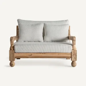 Sofá modular de exterior de teca