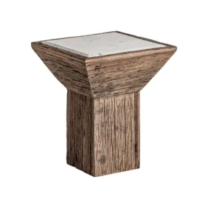 Mesa auxiliar de madera y mango Samsun