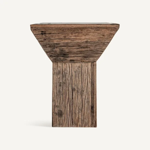 Mesa auxiliar de madera y mango Samsun - Imagen 2