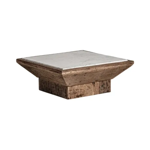 Mesa de centro Samsun de madera y mármol