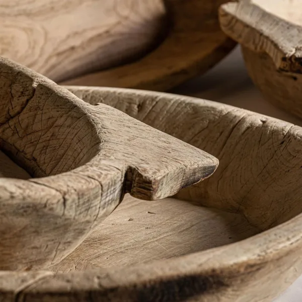 Centro de mesa de madera de teca Argeen - Imagen 6