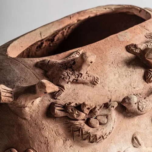 Centro de mesa oriental en terracota