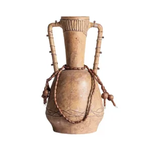 Jarrón Adib en terracota marrón