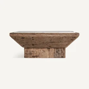 Mesa de centro Samsun de madera y mármol