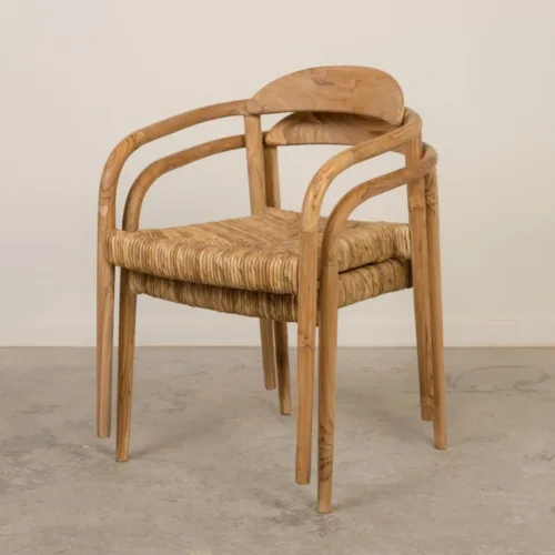 Silla de teca Silvestre (Set de 2)