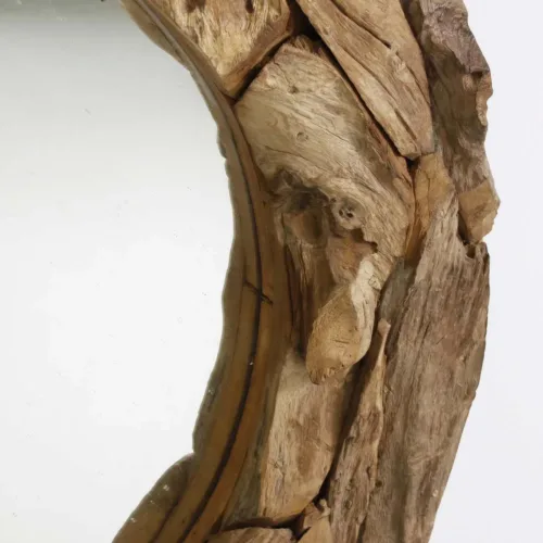Espejo Tsumeb de madera de teca