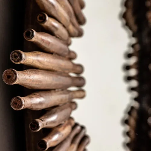 Espejo Rieden en madera de mango