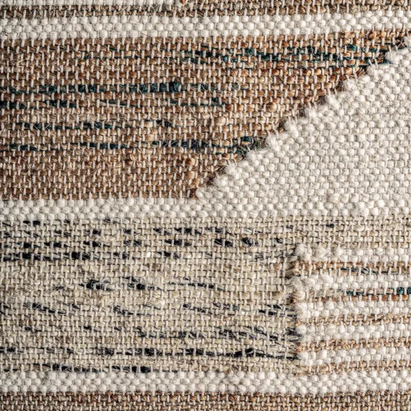 Cuadro de madera con yute y lana