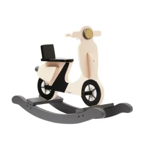 Balancín moto Vespa de madera (beige)