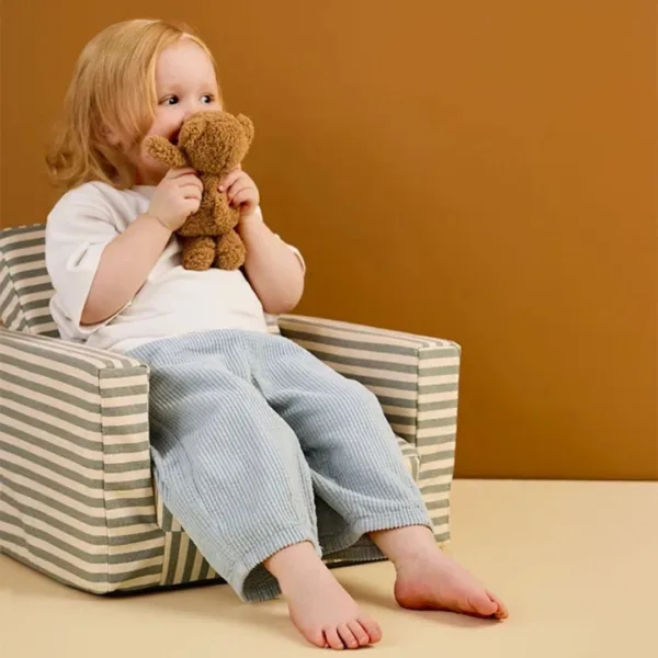 Sillón plegable infantil de rayas - Imagen 4