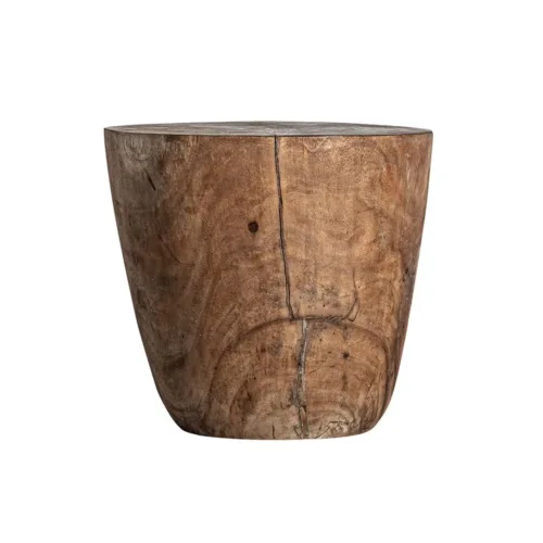 Mesa auxiliar de madera tropical Chitsa