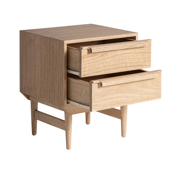 Mesita de noche Nyry de madera de mindi - Imagen 7