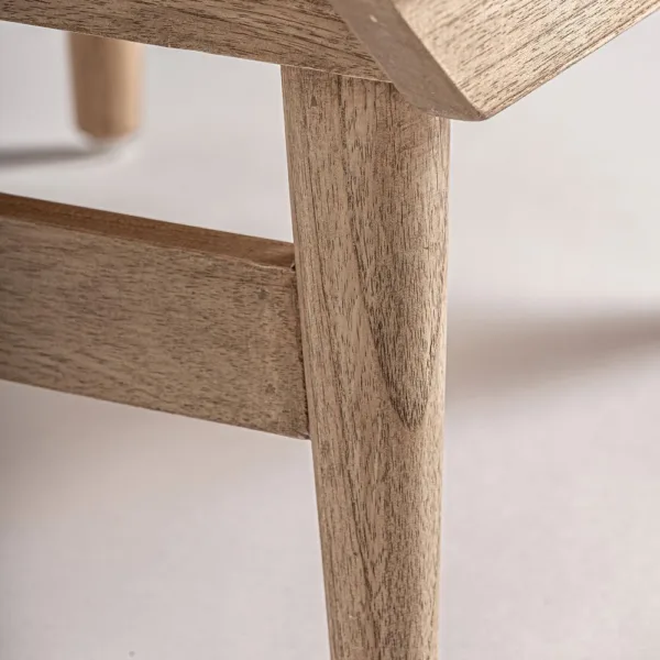 Mesita de noche Nyry de madera de mindi - Imagen 5