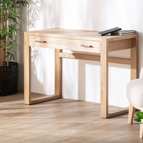 Escritorio Niry de madera de mindi