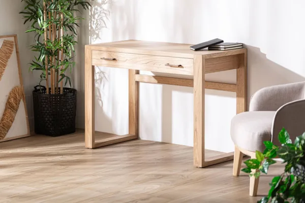 Escritorio Niry de madera de mindi - Imagen 2