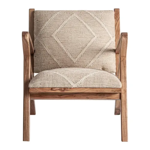 Sillón Elgin de madera de mango