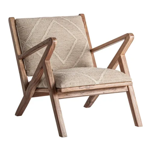 Sillón Elgin de madera de mango