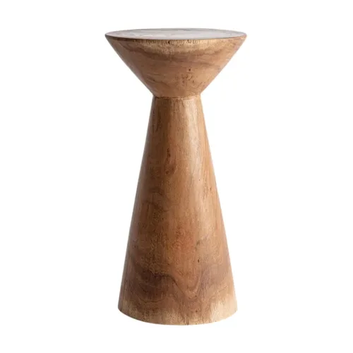 Mesa auxiliar Terlano de madera de suar