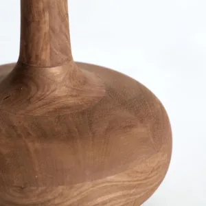 Lámpara de sobremesa Glogow de madera de mango