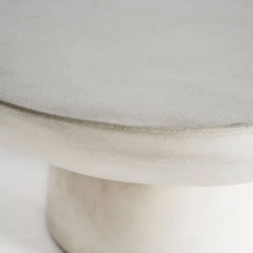 Mesa de centro 70 cm redonda de cemento Cles