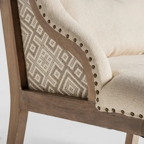 Sillón Objat de madera de mango