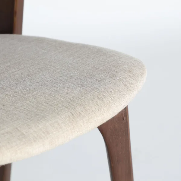 Silla Artix de madera de olmo y lino - Imagen 4