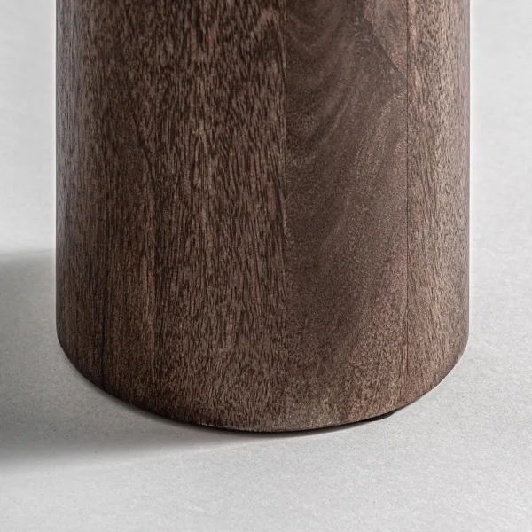 Consola Clare de madera de mango y travertino - Imagen 4