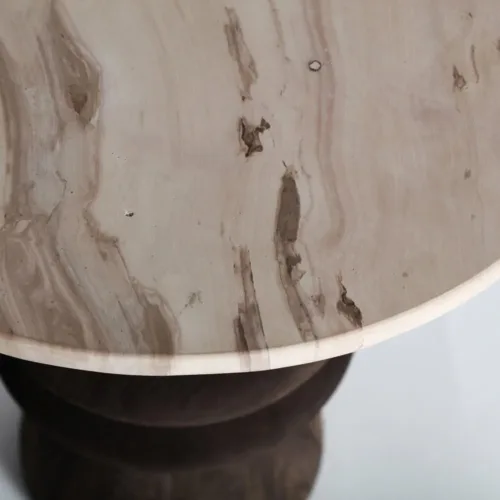 Mesa auxiliar Vrads de madera de mango