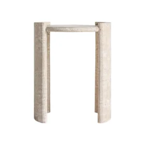 Mesa auxiliar de travertino Thiennes