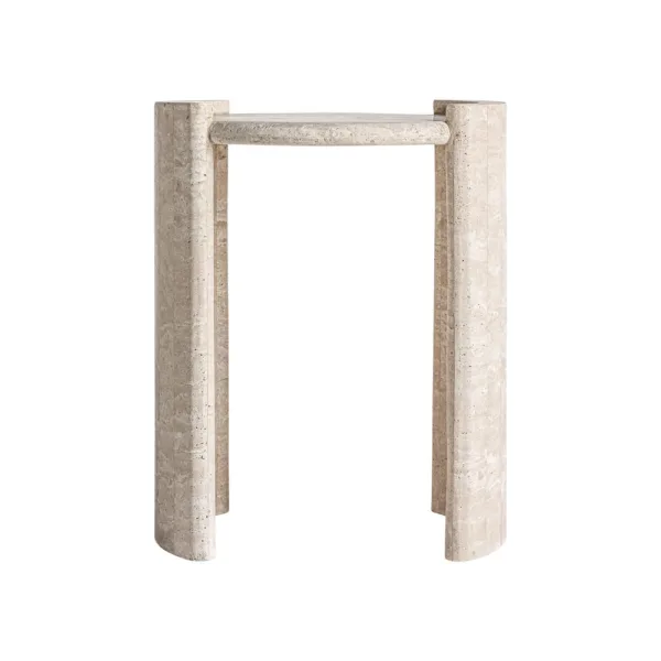 Mesa auxiliar de travertino Thiennes