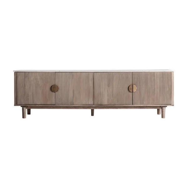 Mueble TV Zerf de mármol y madera