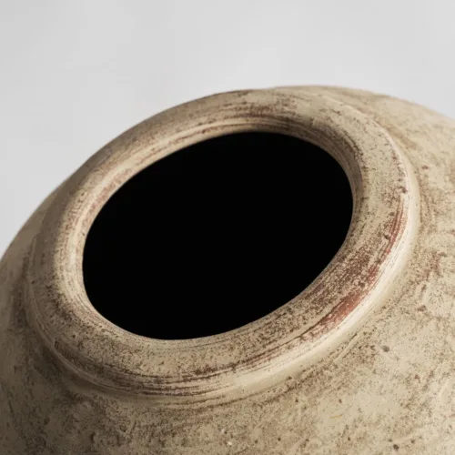 Tinaja de terracota beige