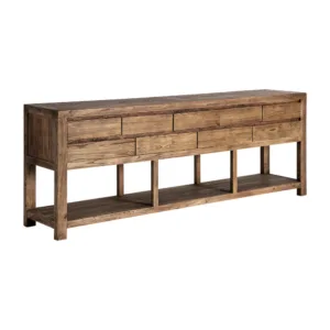 Consola de madera de olmo Norvik