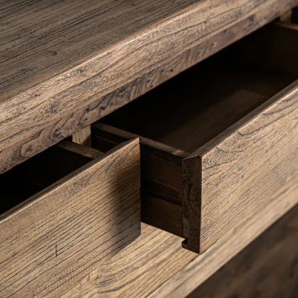 Consola de madera de olmo Norvik - Imagen 5