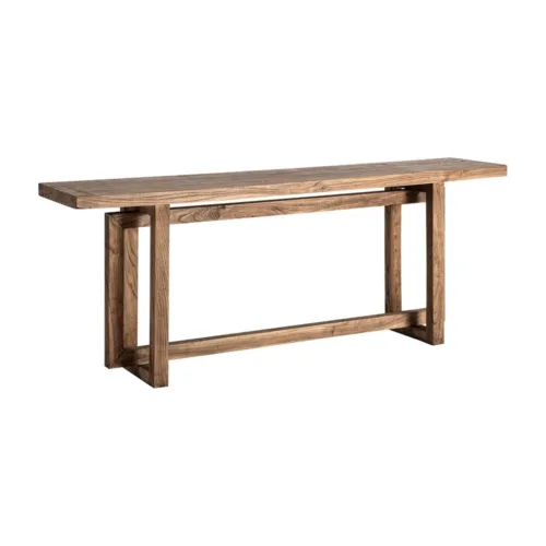 Consola Norvik de madera de olmo