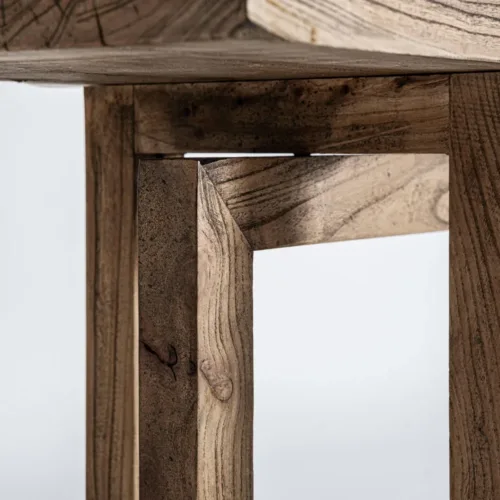 Consola Norvik de madera de olmo