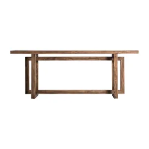 Consola Norvik de madera de olmo