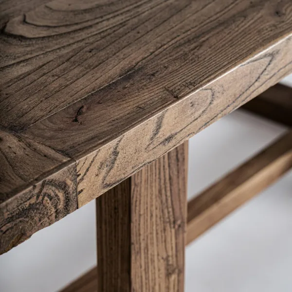 Escritorio Norvik de madera de olmo - Imagen 3
