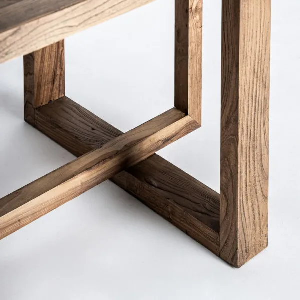Escritorio Norvik de madera de olmo - Imagen 5