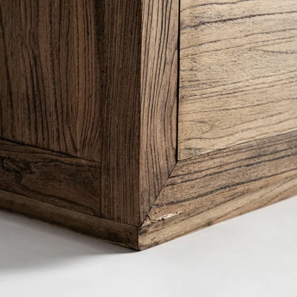 Mesita de noche Norvik de madera de olmo - Imagen 6