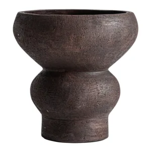 Jarrón Okar de terracota mate