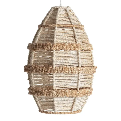 Lámpara de colgar Shanea de yute