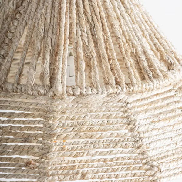 Lámpara de colgar estilo boho en yute - Imagen 2